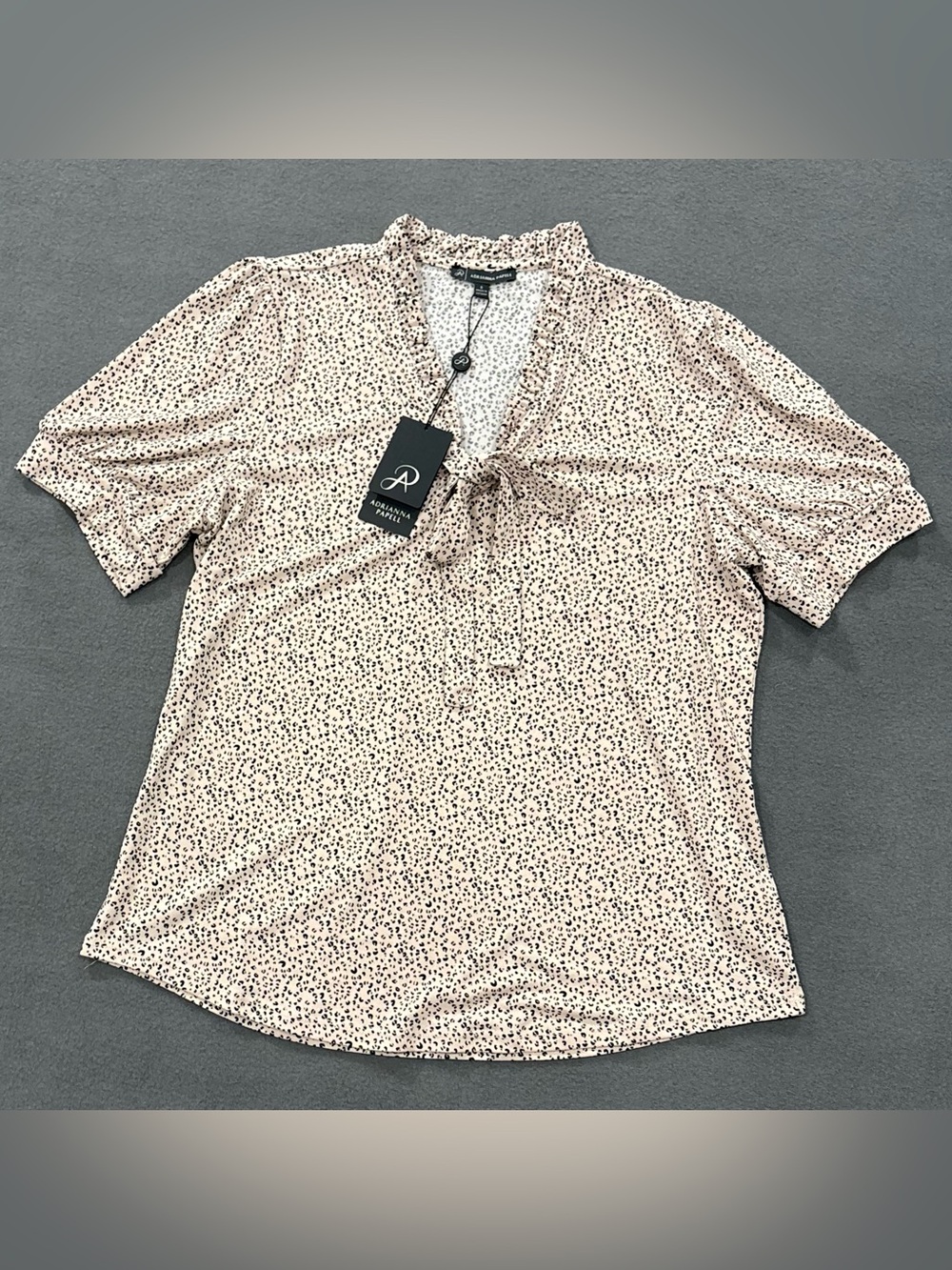 NWT ($59) Adrianna Papell Puff Short Sleeve Blouse Women’s Size S